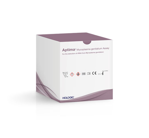 Test Aptima® Mycoplasma genitalium d’Hologic sur fond blanc