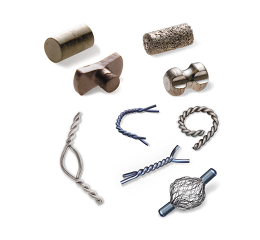 Marqueurs de site de biopsie mammaire d’Hologic sur fond blanc