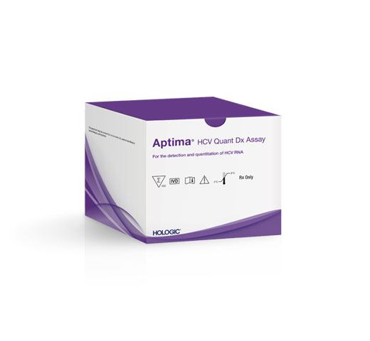 Test Aptima™ HCV Quant Dx d’Hologic sur fond blanc
