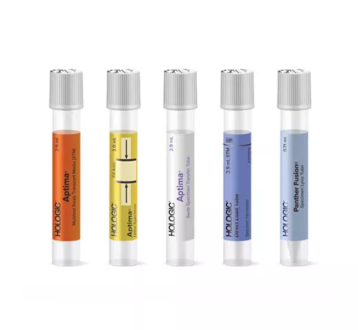 Image de tubes de tests sur fond blanc