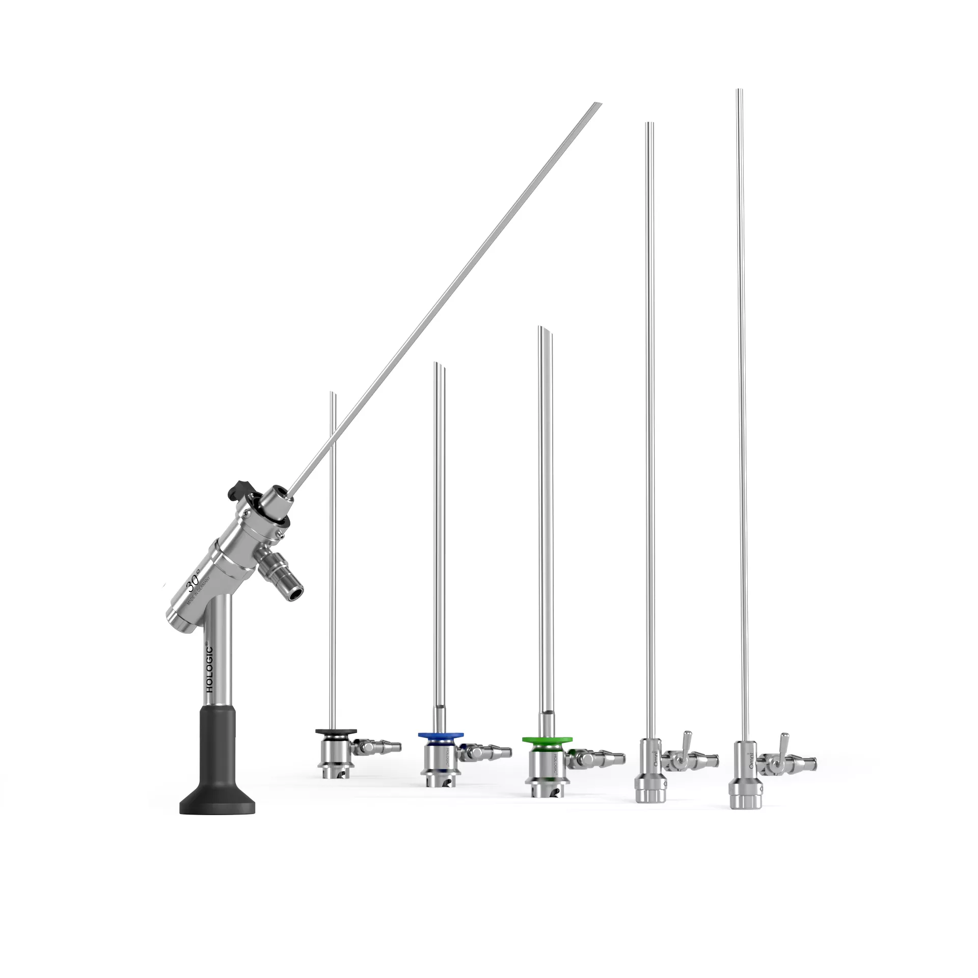 Dispositif d’ablation des tissus MyoSure XL sur fond blanc