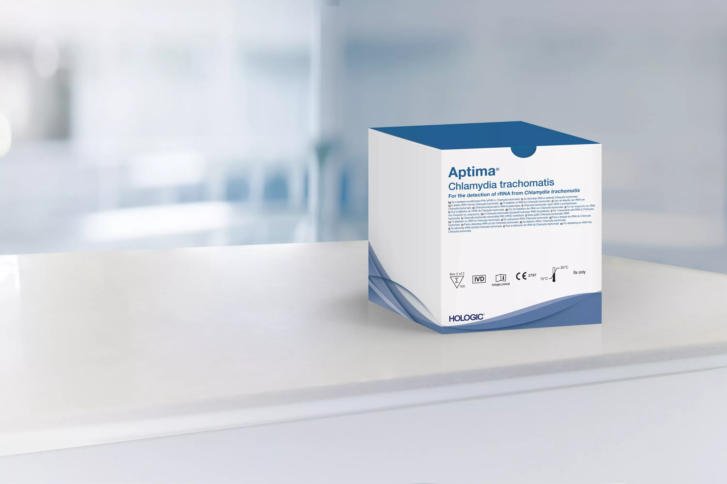 Boîte de tests dans un laboratoire