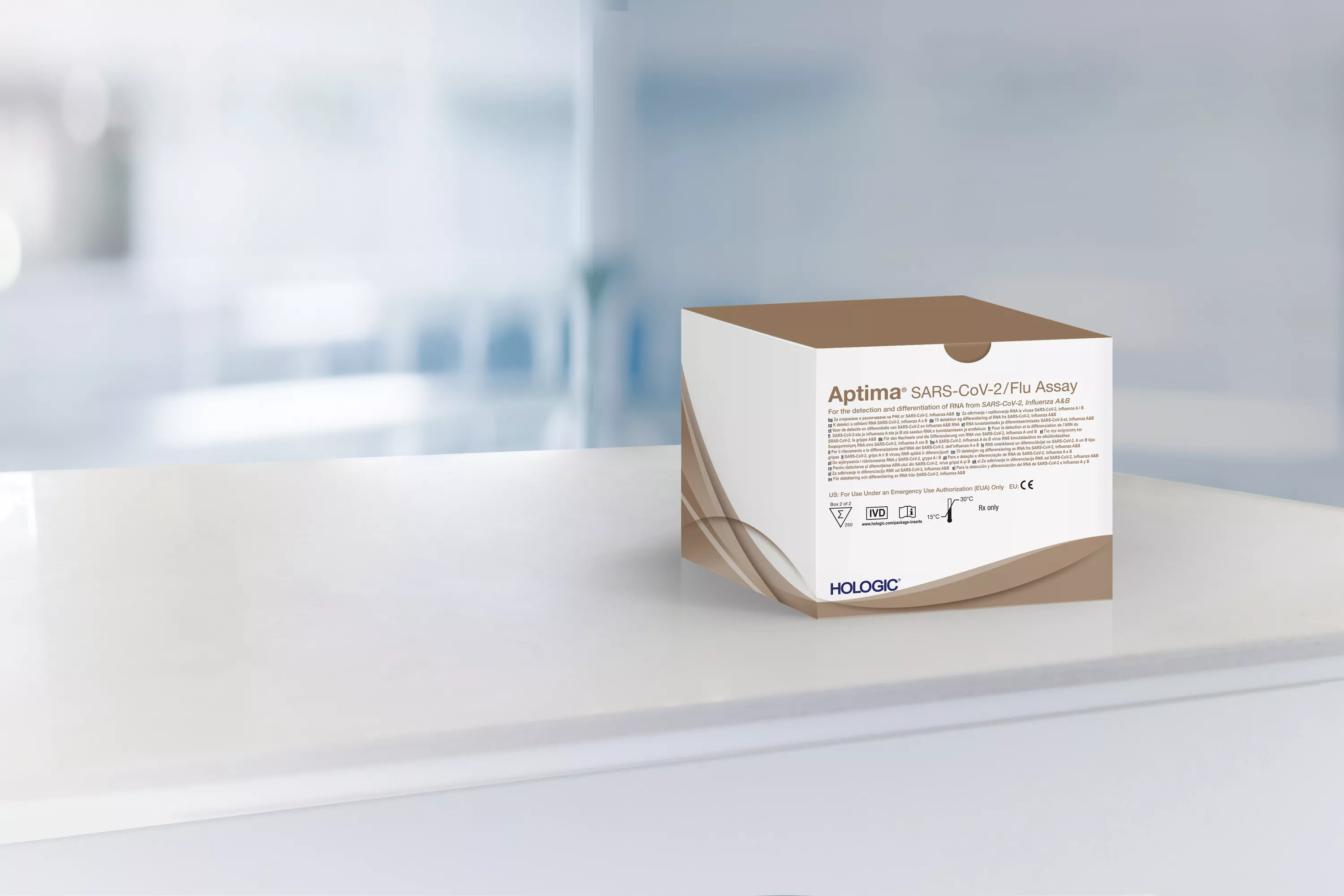 Boîte de tests dans un laboratoire