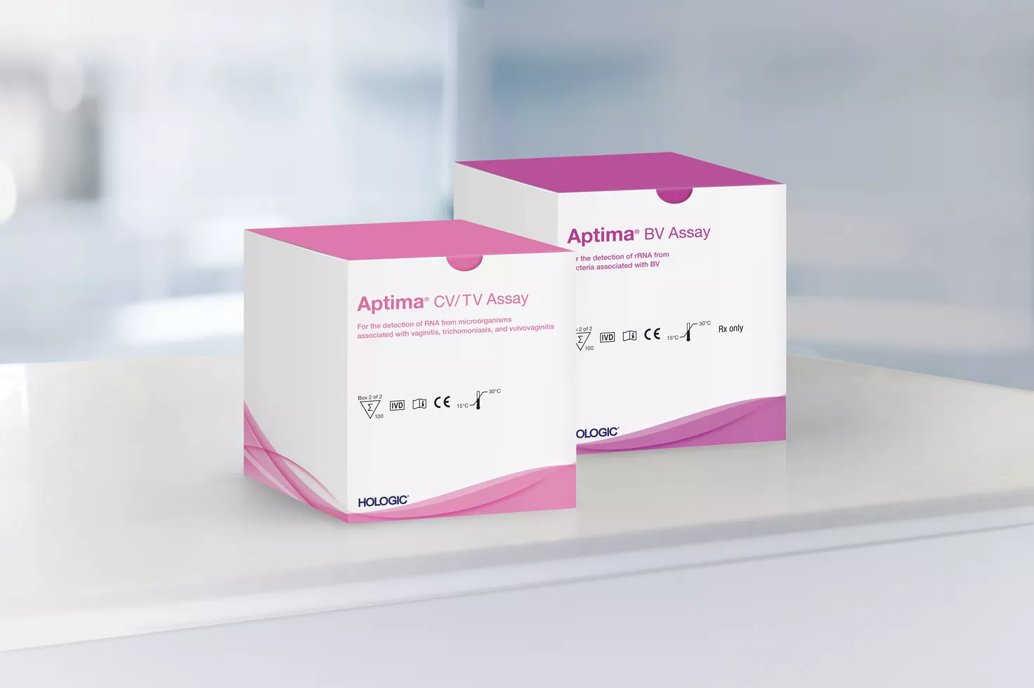 Boîtes de tests dans un laboratoire