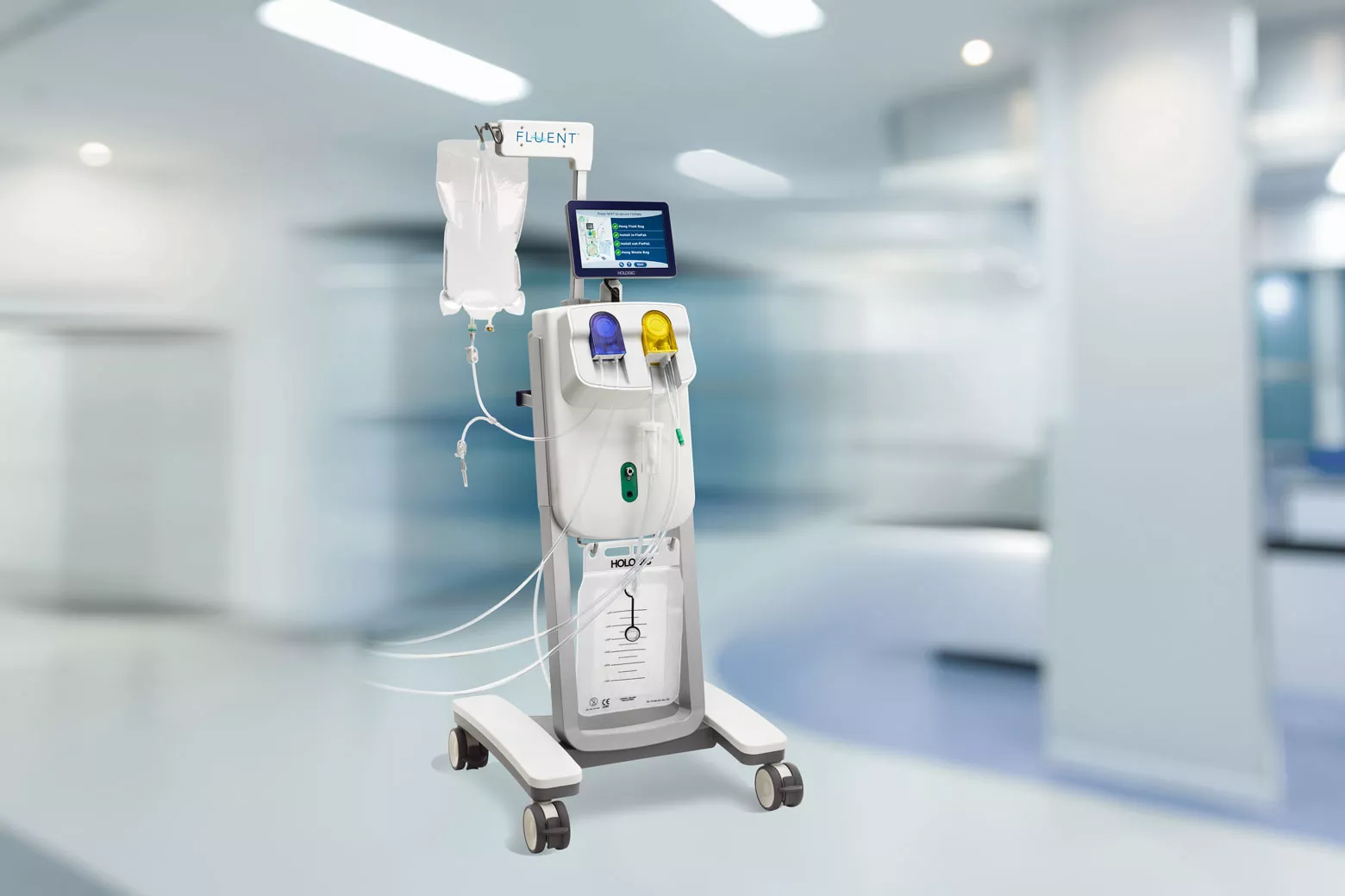 Fluent® Système de gestion des fluides sur fond blanc