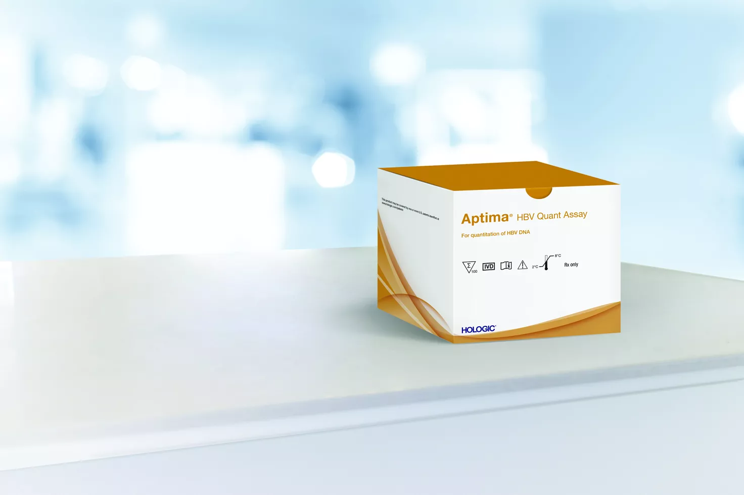 Test Aptima™ HBV Quant d’Hologic sur fond blanc