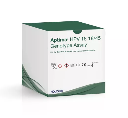 Test Aptima® HPV Genotype sur fond blanc