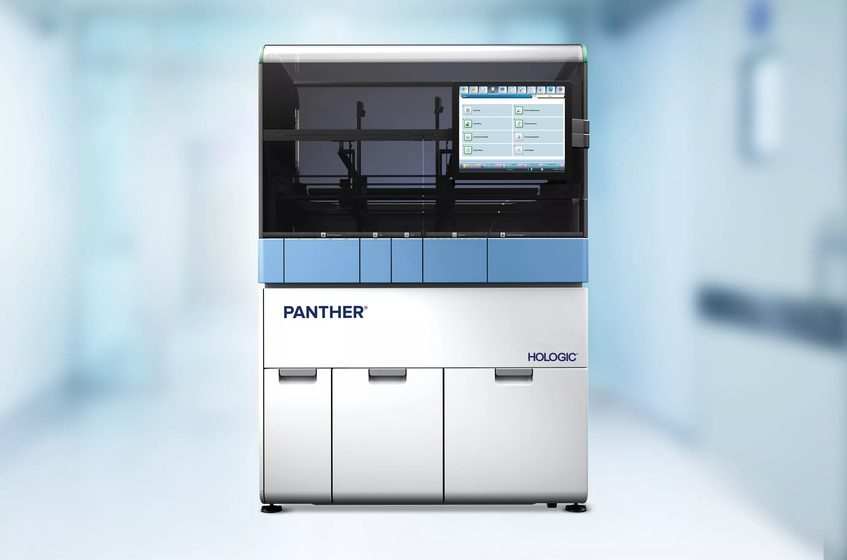 Image d’un système Panther dans un laboratoire.