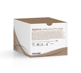 Test Aptima® SARS-CoV-2/Flu d’Hologic sur fond blanc